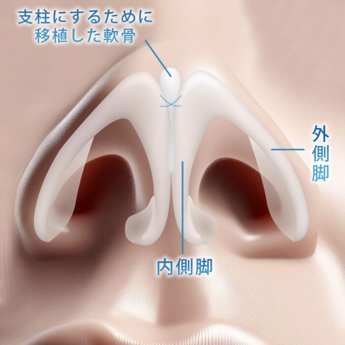 コルメラストラット法の図解