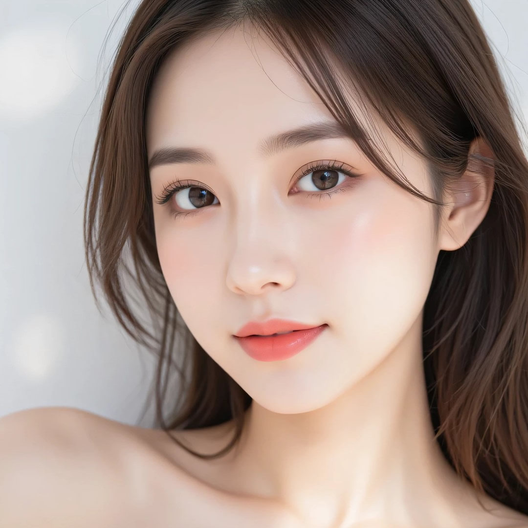 頬のヒアルロン酸注入をした女性のイメージ